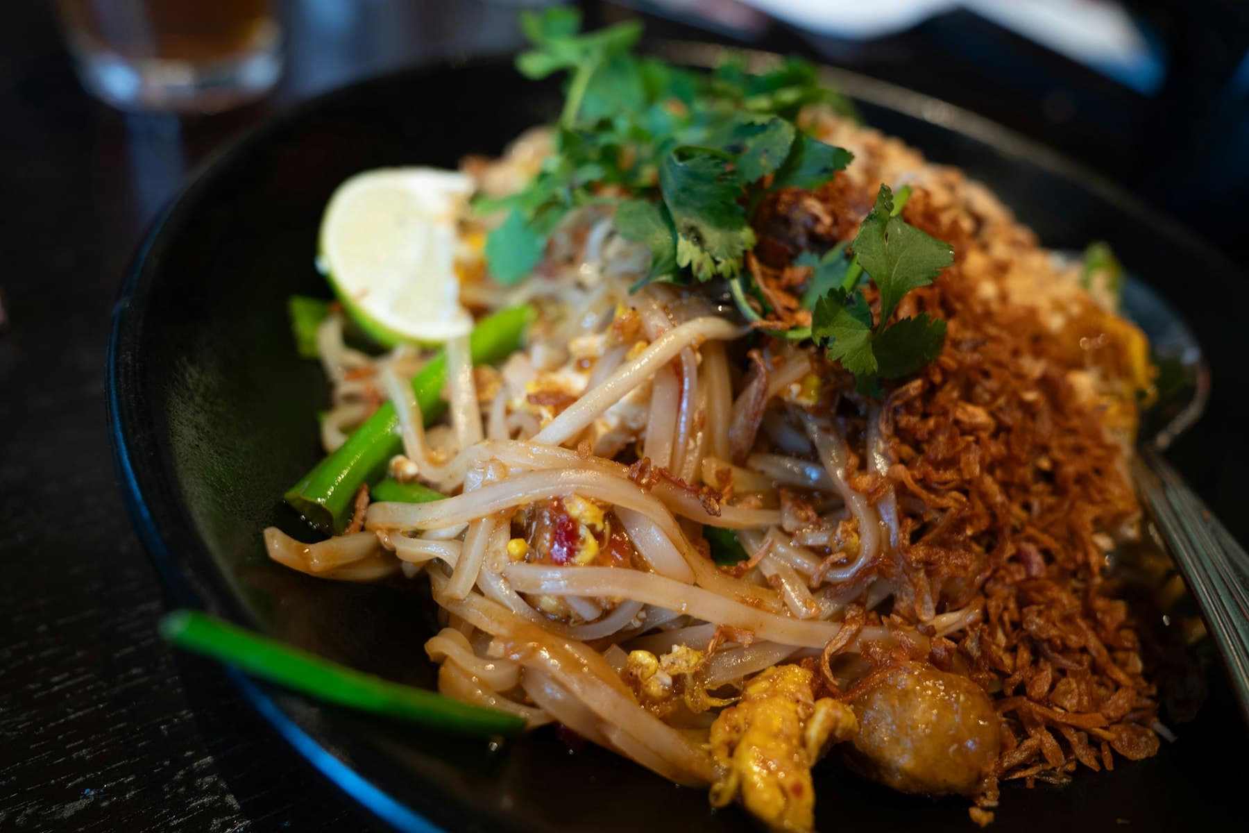 Fresh pad Thai with herbs and lime at Thai Corner